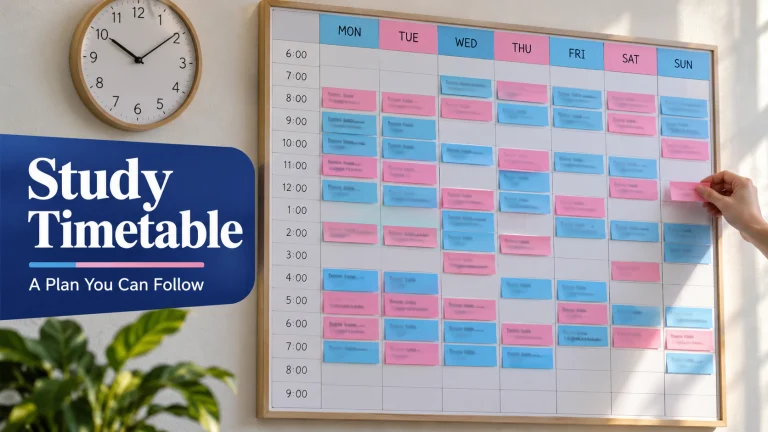 A Practical Study Timetable for Competitive Exams (For Students and Working Aspirants) 11 A Practical Study Timetable for Competitive Exams (For Students and Working Aspirants)
