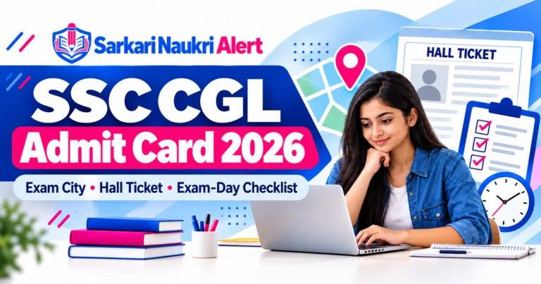 SSC CGL Admit Card 2026: Exam City, Download Steps & Exam-Day Guide